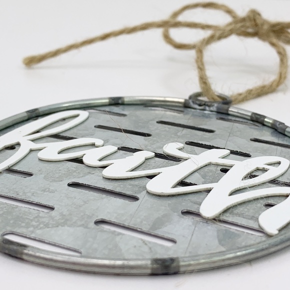 Galvanized Farmhouse Rustic Decor Accent Ornament - Picture 5 of 7